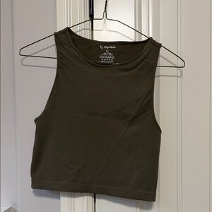By Together Olive Cropped Tank Top